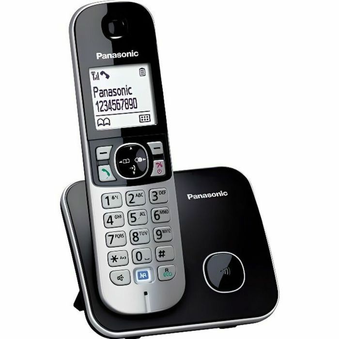 Teléfono Inalámbrico Panasonic KX-TG6811FRB Blanco Negro Negro/Plateado