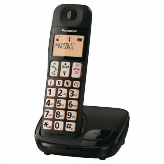 Teléfono Inalámbrico Panasonic KX-TGE310SPB Negro