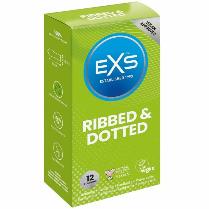 Preservativos EXS Ribbed 12 Unidades