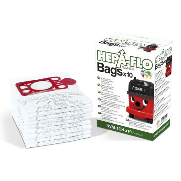 Bolsa de Recambio para Aspiradora HEPA-flo Henry Hetty Harry Numatic NVM-1CH 4 Bolsa de Recambio para Aspiradora HEPA-flo Henry Hetty Harry Numatic NVM-1CH 4