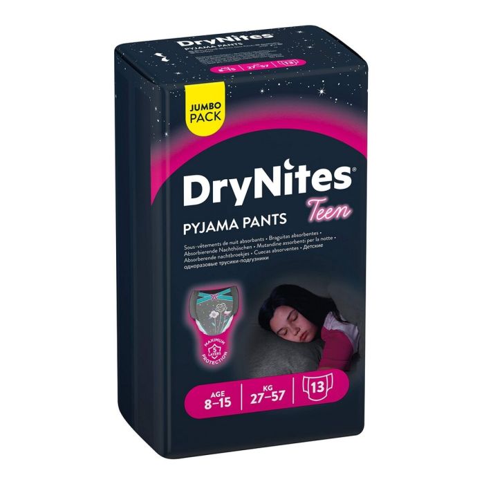 Pack de Braguitas para Niña DryNites Pyjama Pants Teen (13 uds) 1