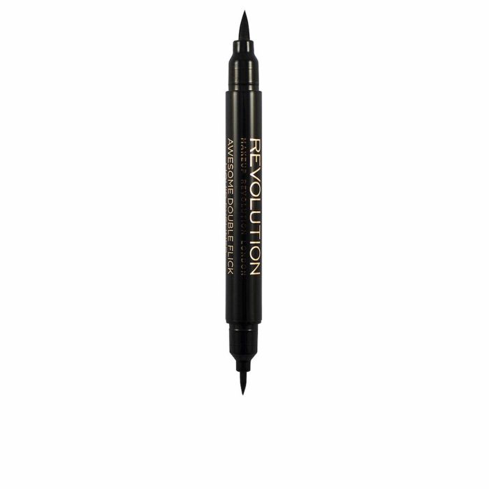 Revolution Make Up Delineador Líquido Ojos Double Flick Define Your Flick Doble Punta Precisión Negro 1ml Cruelty Free Vegano
