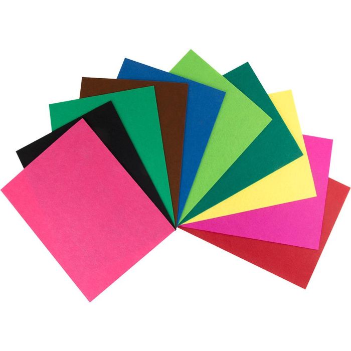 Bloc Trabajos Manuales Liderpapel Fieltro 240x315 mm 10 Hojas Colores Surtidos 5 unidades 3