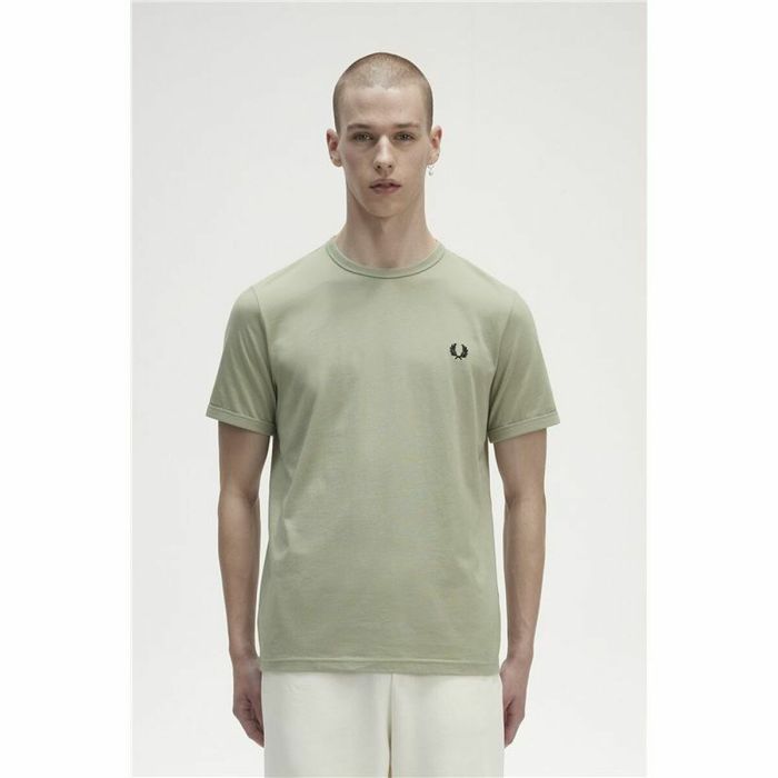 Camiseta Fred Perry Ringer  Gris 4