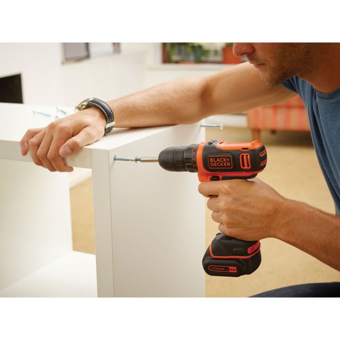 Atornillador Black & Decker BDCDD12KB-QW 10,8 V 4