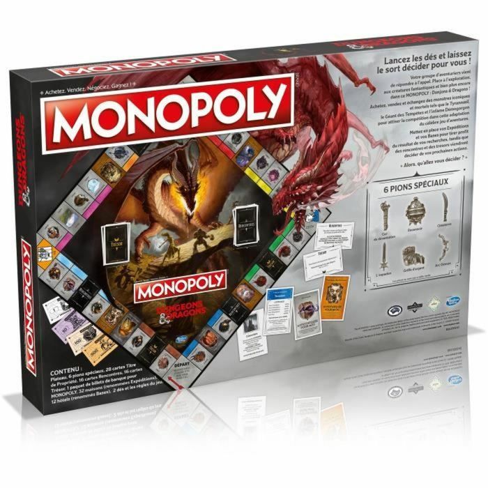 Juego de Mesa Monopoly Dungeons & Dragons (FR) 1
