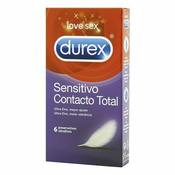 Preservativos Durex Sensitivo Contacto Total 6 Piezas 1 Pieza 1