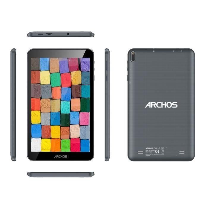 ARCHOS - T80 HD Wifi 3+64 - Pantalla HD 8 - Android 14 - 3GB RAM - 64 GB de almacenamiento - Negro 1