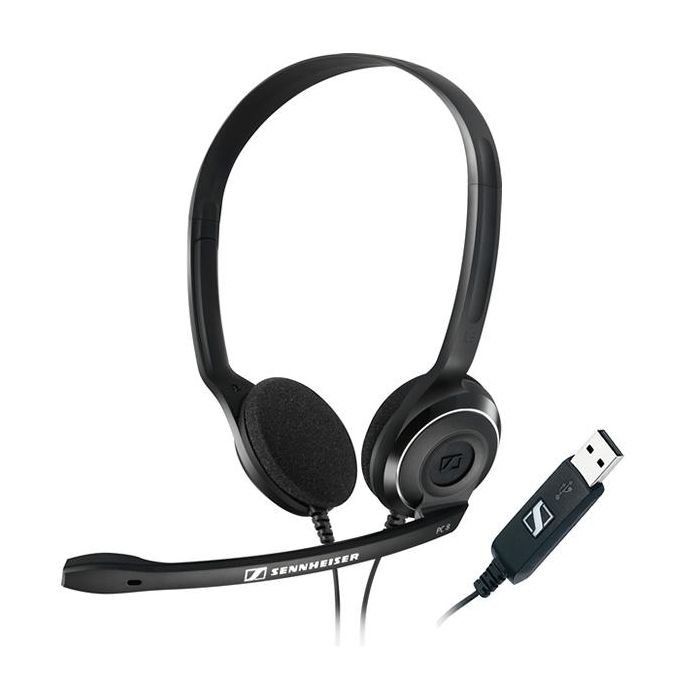 AURICULARES DIADEMA CON MICRÓFONO SENNHEISER PC 8 USB 42-17000HZ CABLE 2M CON ADAP USB CONTROL VOLUMEN EN EL CABLE NEGRO AURICULARES DIADEMA CON MICRÓFONO SENNHEISER PC 8 USB 42-17000HZ CABLE 2M CON ADAP USB CONTROL VOLUMEN EN EL CABLE NEGRO