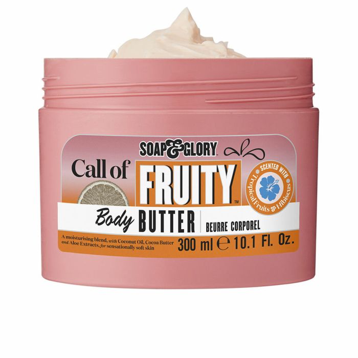 Soap & Glory NO WOMAN, NO DRY Manteca Corporal Hidratante con Cacao, Coco, Fruta de la Pasión, Aloe Vera y Vitamina E, 300 ml Soap & Glory NO WOMAN, NO DRY Manteca Corporal Hidratante con Cacao, Coco, Fruta de la Pasión, Aloe Vera y Vitamina E, 300 ml