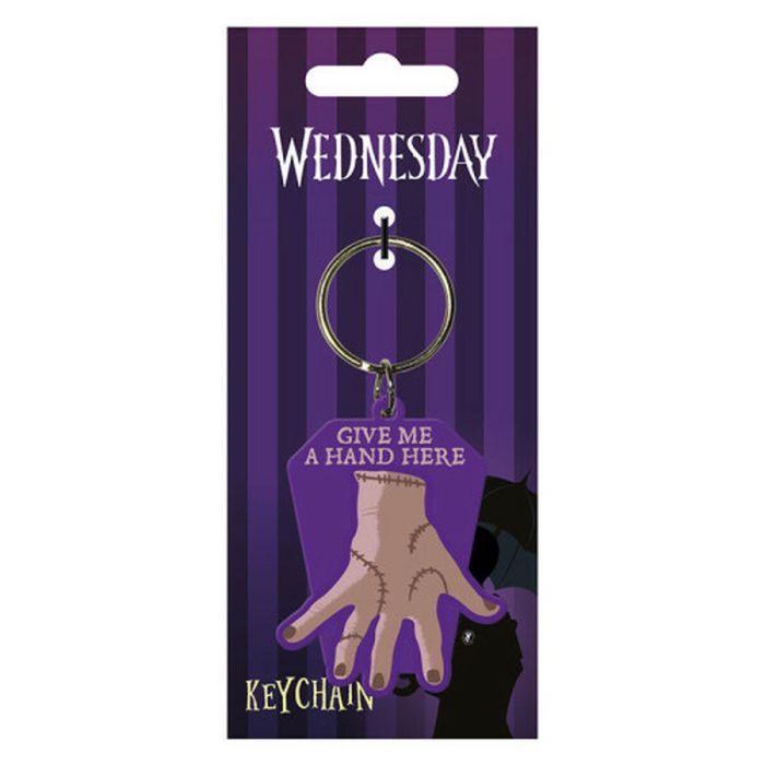 Llavero Goma Choca La Mano Wednesday Pyramid International Redstring RK39476C