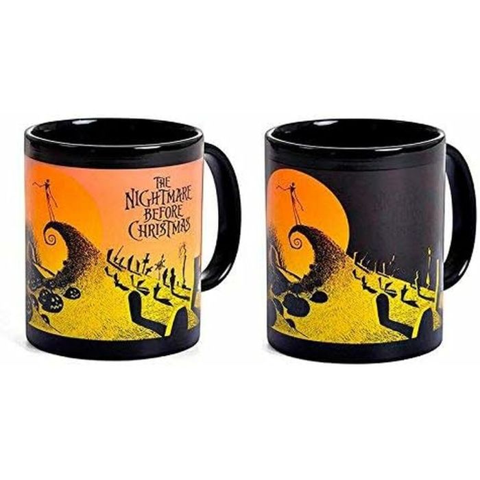 Taza Mug The Nightmare Before Christmas SCMG24622 Amarillo Negro 315 ml Navidad 3