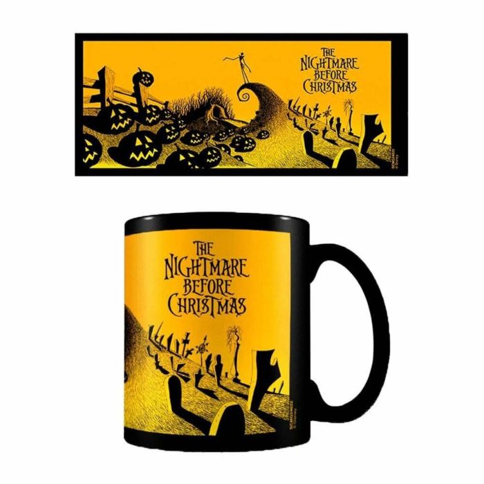 Taza Mug The Nightmare Before Christmas SCMG24622 Amarillo Negro 315 ml Navidad 2