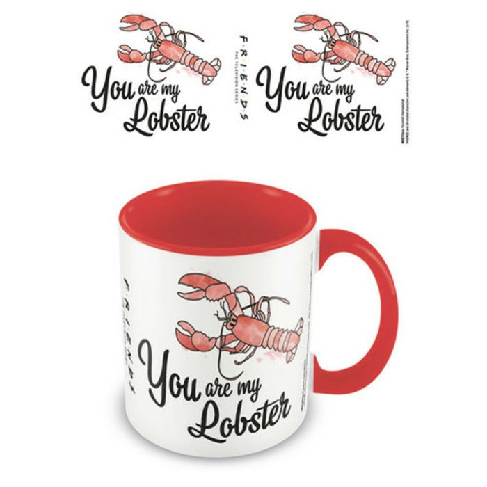 Taza Mug Friends You Are My Lobster Blanco Rojo 315 ml 2