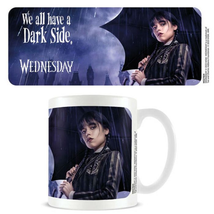 Taza Mug Wednesday Dark Side Blanco 315 ml 1