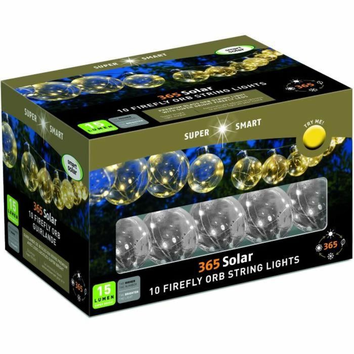 Guirnalda de Luces LED Super Smart 365 Firefly Solar 15 lm