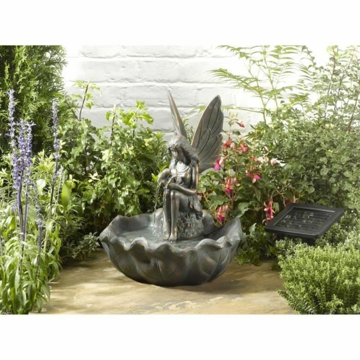 Fuente de Jardín Super Smart Poliresina Hada 45 x 34,5 x 37 cm 1