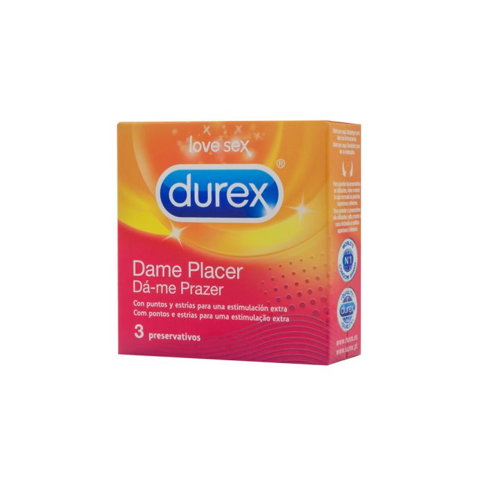 Preservativos Dame Placer Durex 3 uds 1