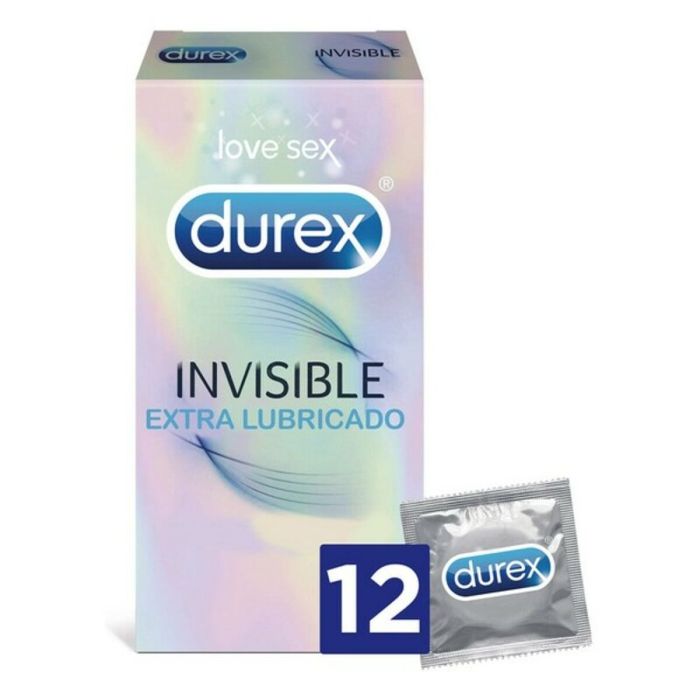 Preservativos Invisibles Extra Lubricados Durex 5052197049169 24 Unidades (12 uds)