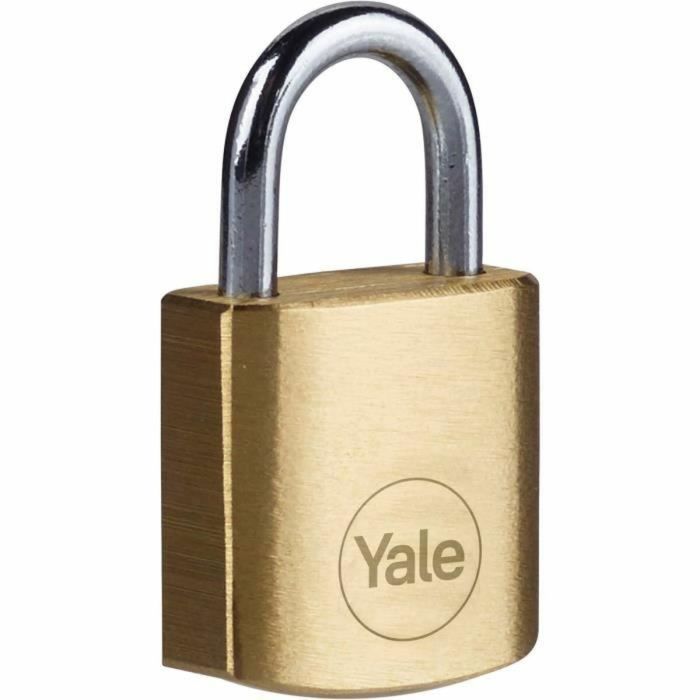 Candado de llave Yale Acero Rectangular Dorado (4 Unidades) 4