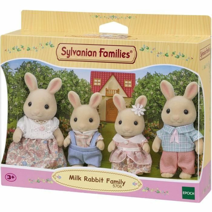 Figura Sylvanian Families 5706 Conejo Familia 4 Piezas 1