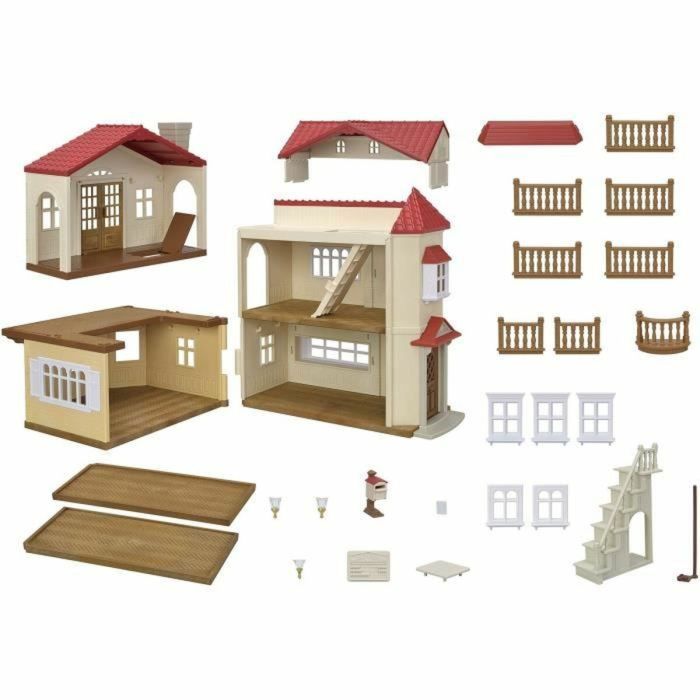Playset Sylvanian Families Red Roof Country Home Casa de Miniatura Conejo 5