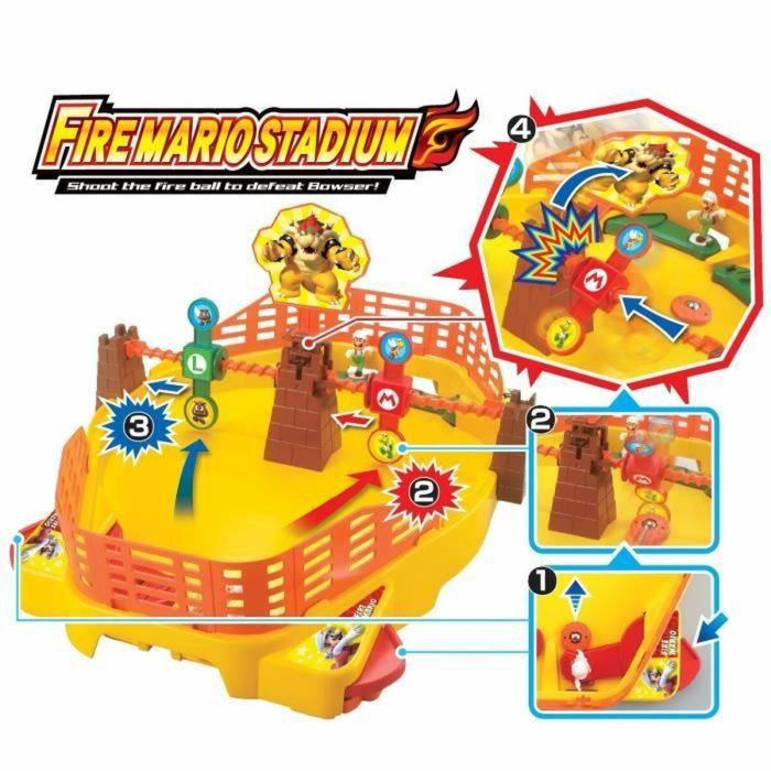 Juego de Mesa Super Mario Fire Mario Stadium 5
