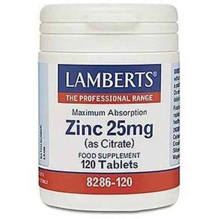 Zinc Lamberts Citrato de zinc 120 Unidades