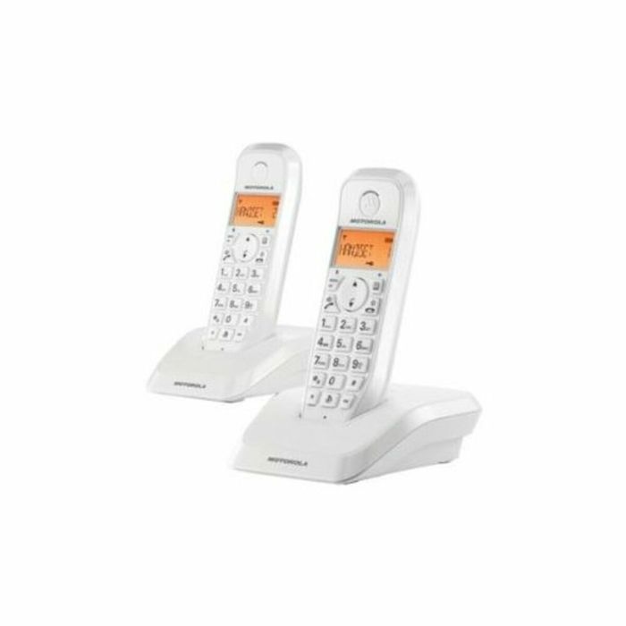 Teléfono Inalámbrico Motorola S1202 (2 pcs) Blanco