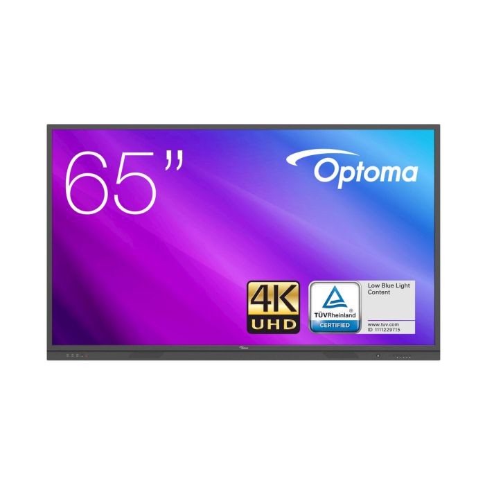 Optoma 3651RK pizarra y accesorios interactivos 165,1 cm (65") 3840 x 2160 Pixeles Pantalla táctil Negro Optoma 3651RK pizarra y accesorios interactivos 165,1 cm (65") 3840 x 2160 Pixeles Pantalla táctil Negro