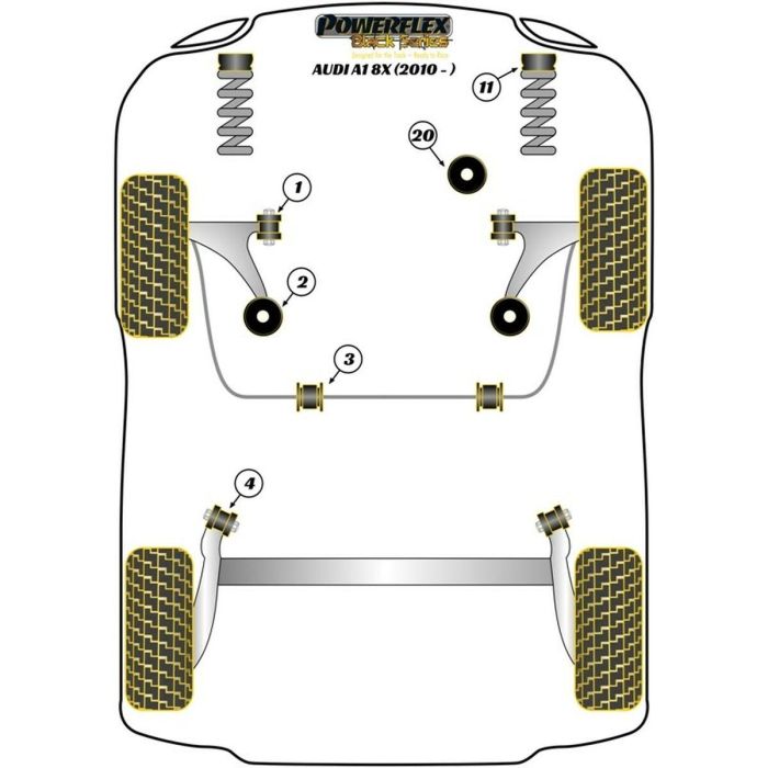 Silentblock Powerflex PFF85-1202 Trasera Chasis 2