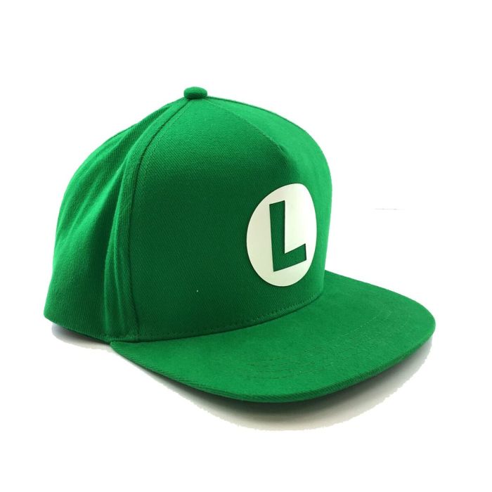 Gorra Unisex Super Mario Luigi Badge 58 cm Verde Talla única 1