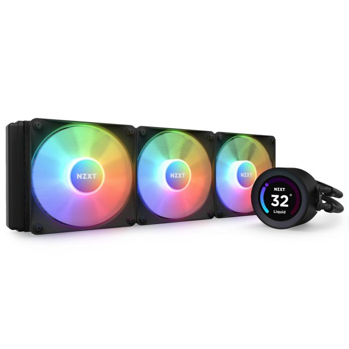 NZXT Kraken Elite 360 RGB Procesador Sistema de refrigeración líquida todo en uno 12 cm Negro 1 pieza(s)