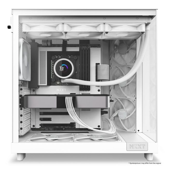 Caja Semitorre ATX NZXT H6 Air Flow Blanco 10