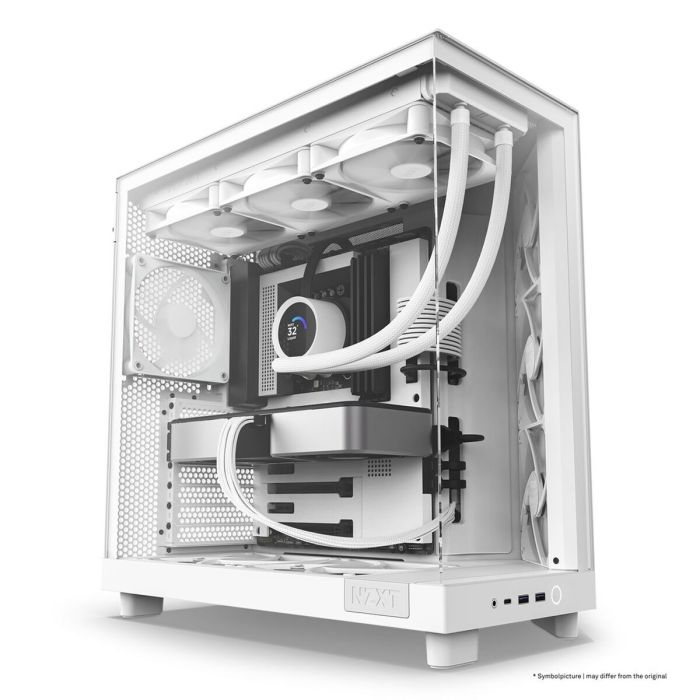 Caja Semitorre ATX NZXT H6 Air Flow Blanco 7