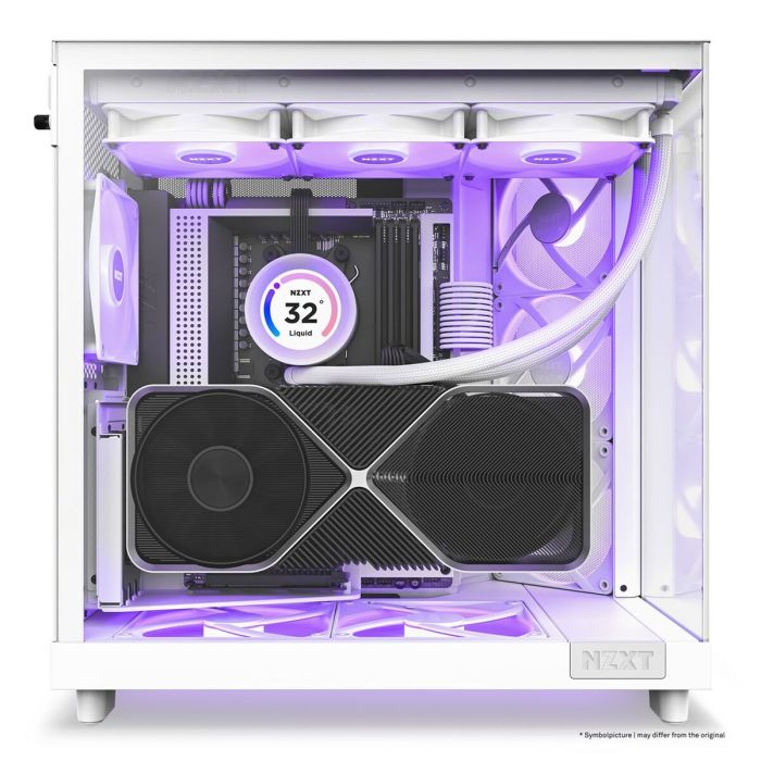 Caja Semitorre ATX NZXT H6 Air Flow Blanco 14