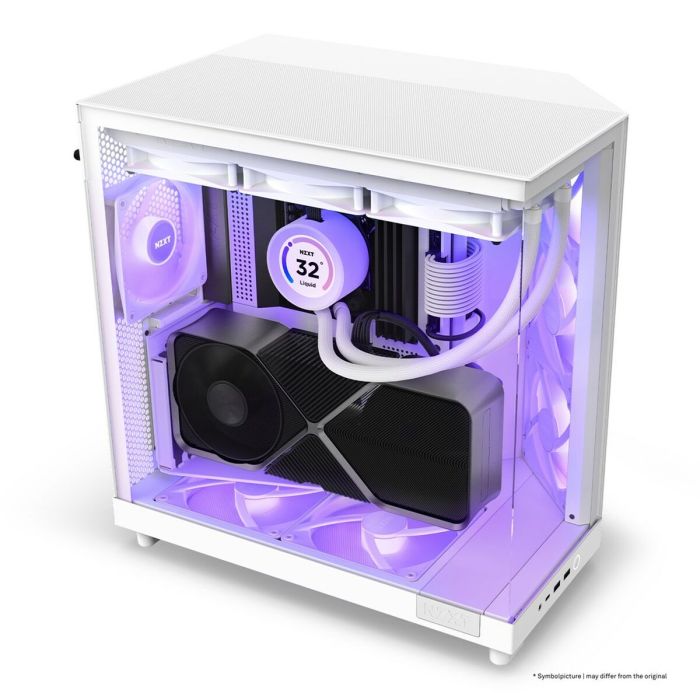 Caja Semitorre ATX NZXT H6 Air Flow Blanco 12