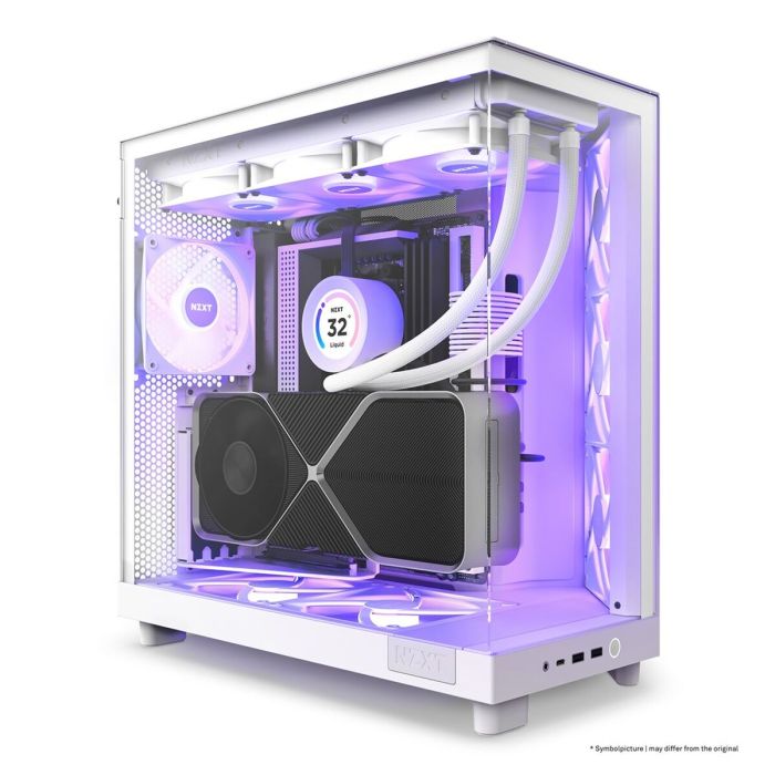 Caja Semitorre ATX NZXT H6 Air Flow Blanco 11