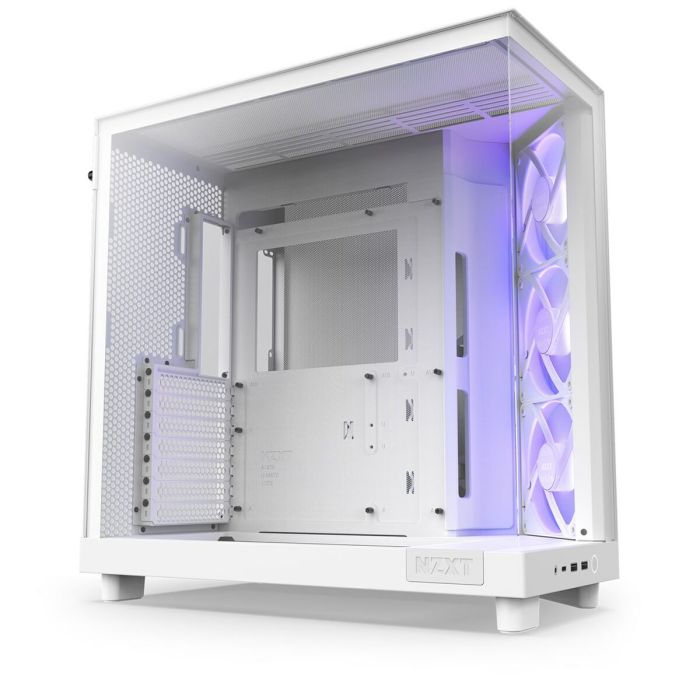 Caja Semitorre ATX NZXT H6 Air Flow Blanco 10