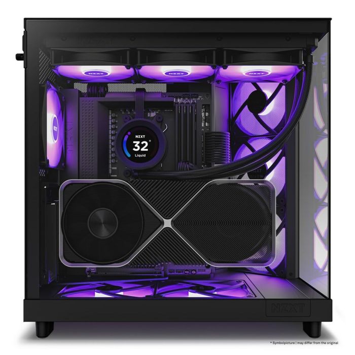 Caja Semitorre ATX NZXT H6 Air Flow Negro 14