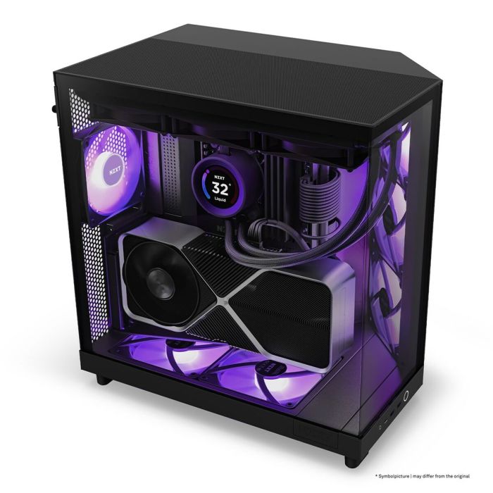 Caja Semitorre ATX NZXT H6 Air Flow Negro 12