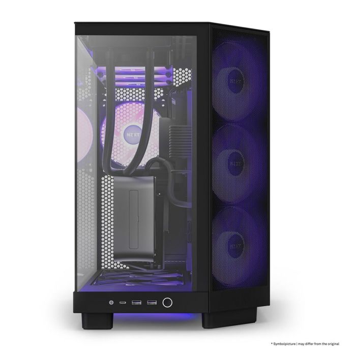 Caja Semitorre ATX NZXT H6 Air Flow Negro 8