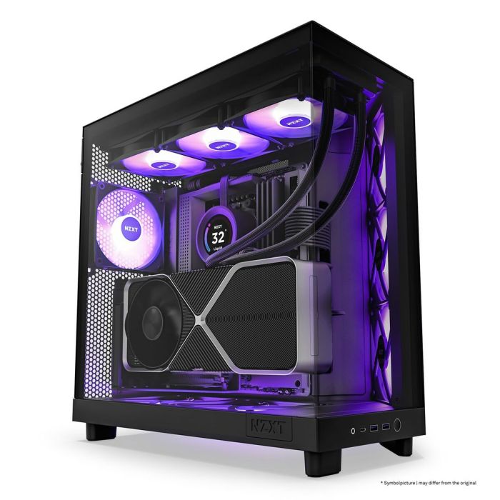 Caja Semitorre ATX NZXT H6 Air Flow Negro 7