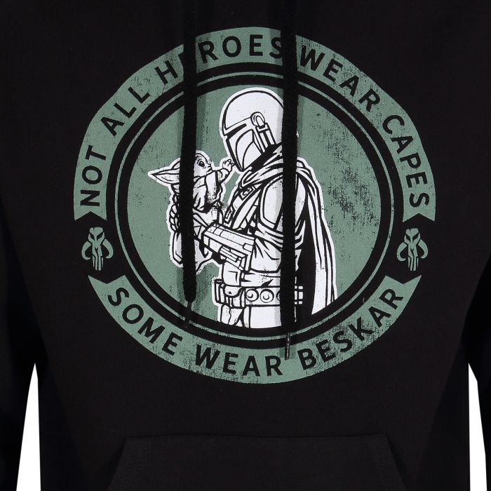 Camiseta de Manga Corta The Mandalorian Wear Beskar Negro Unisex 2