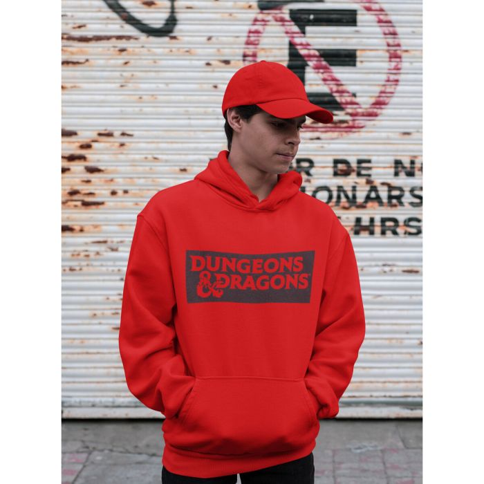 Sudadera con Capucha Unisex Dungeons & Dragons Logo Rojo 4