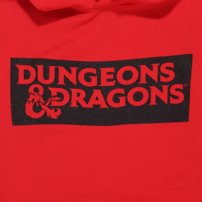 Sudadera con Capucha Unisex Dungeons & Dragons Logo Rojo 3