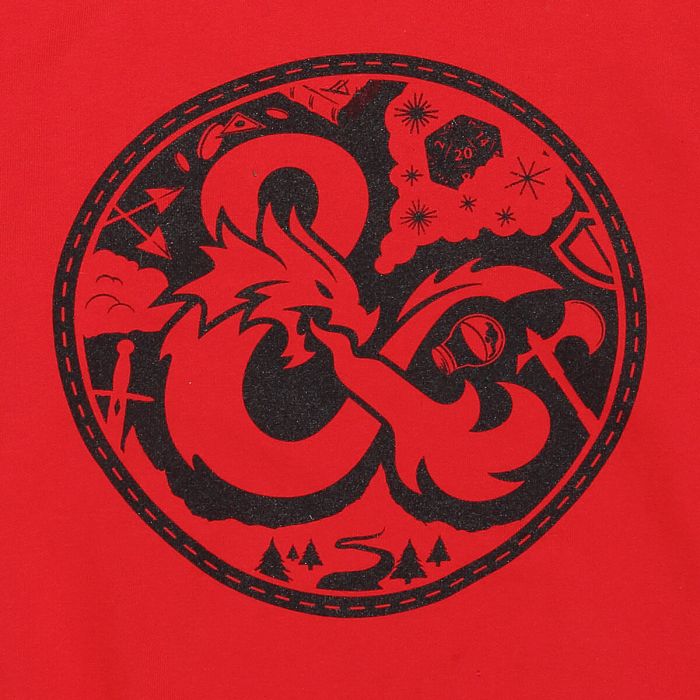 Sudadera con Capucha Unisex Dungeons & Dragons Logo Rojo 2