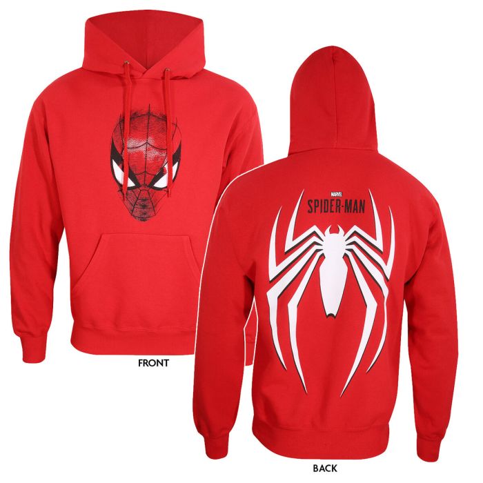 Sudadera con Capucha Unisex Spider-Man Spider Crest Rojo 3