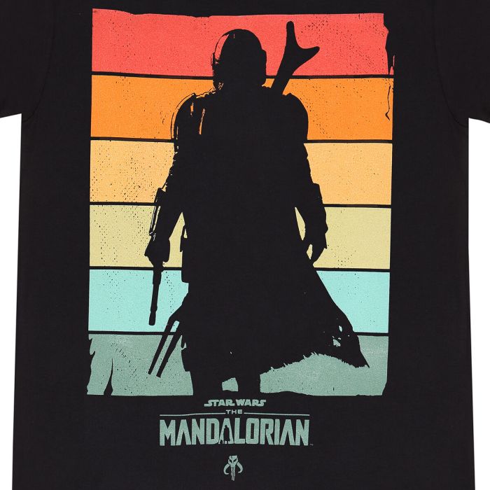 Camiseta de Manga Corta The Mandalorian Spectrum Negro Unisex 2