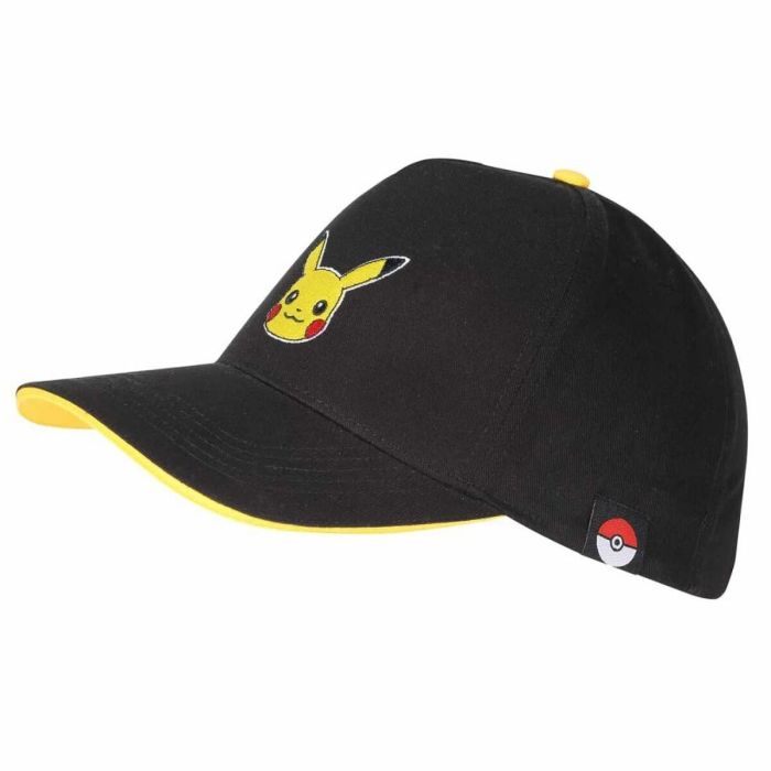 Gorra Unisex Pokémon Pikachu Badge 58 cm Negro Talla única 2